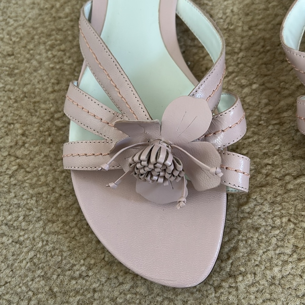 Classic Elements Dusty Pink Leather Sandals sz 6.5 - Picture 3 of 11